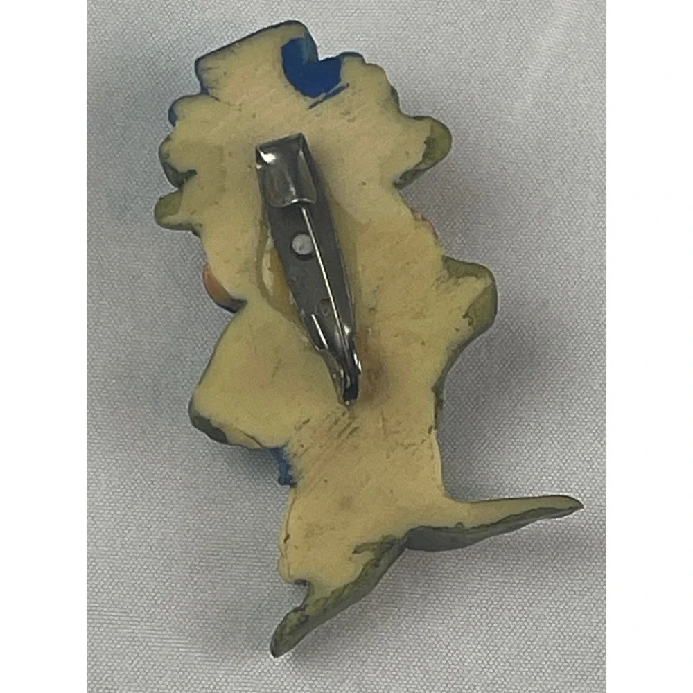 Whimsical Frog Gentleman Pin Brooch Blue Hat Red Bowtie‎ Dapper Figurine 00837
